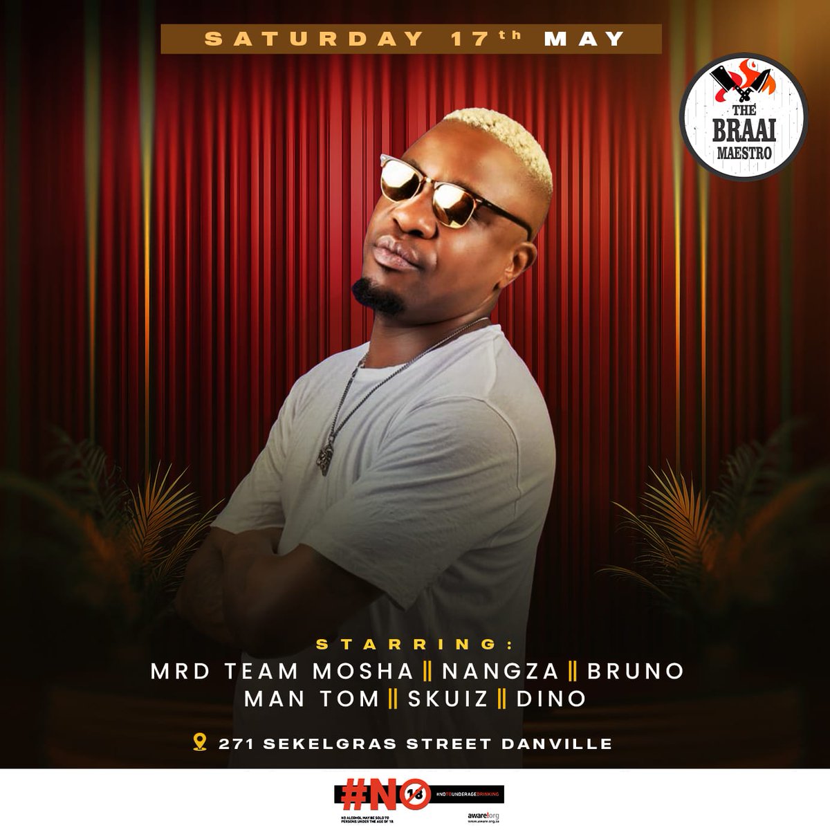 @braaimaestro won't be the same this coming Saturday👌🏽Test driving new  music Aziwe 👂🏼⚡