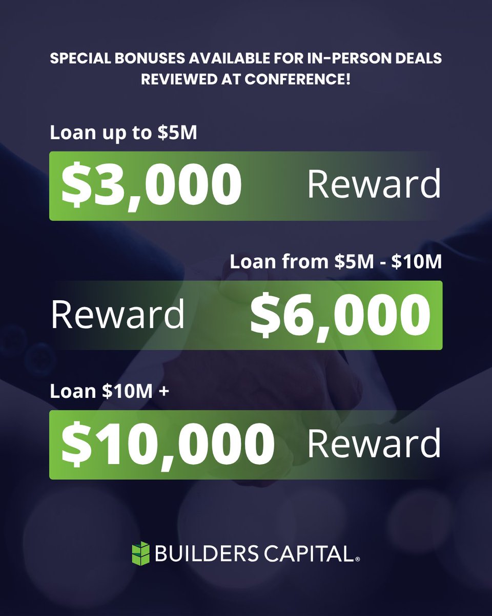 3 weeks until our Broker Summit! Pitch your deal to our Loan Review Committee and gain more than just connections.
You’ll receive:
- Premium travel gift
- $500 in Resorts World chips
- Up to $10,000 in bonuses for loans closing within 90 days. 

Register: hubs.li/Q03mjsmN0