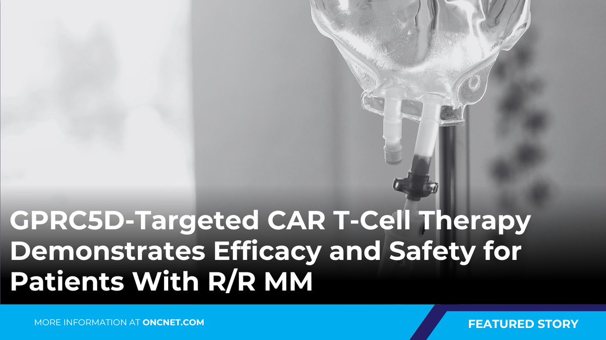 OncLearnNetwork's tweet image. CAR T-Cell therapy targeting #GPRC5D was found to be safe and effective for the treatment of relapsed/refractory #MM, according to a recent systematic meta-analysis. Learn more: hubs.ly/Q03mdDcN0