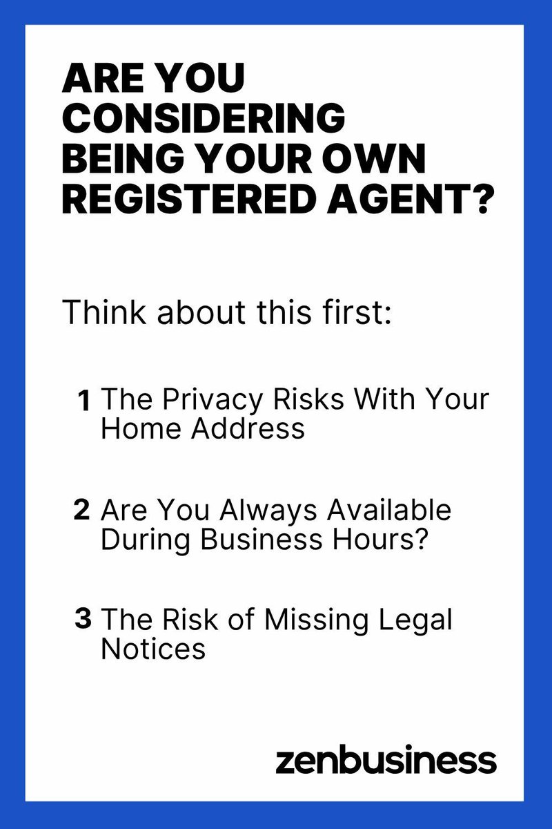 Being your own registered agent for your LLC can be tricky—think privacy concerns and availability issues. Consider the benefits of hiring a professional service for peace of mind. #LLC #RegisteredAgent #BusinessCompliance zblinks.com/4khvAWy