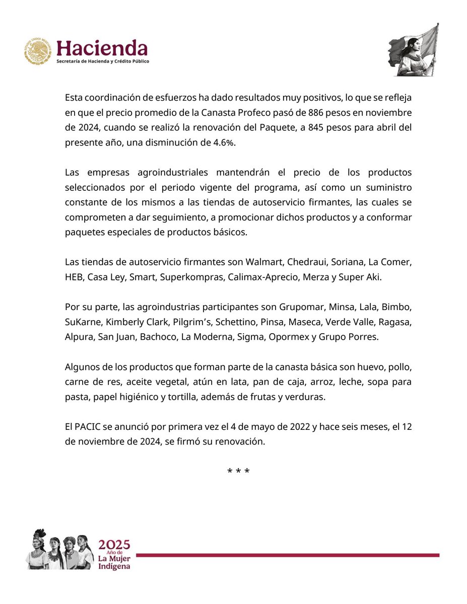 El gobierno federal firma renovación del PACIC con agroindustrias y tiendas de autoservicio.

gob.mx/shcp/prensa/29…

#ComunicadoHacienda