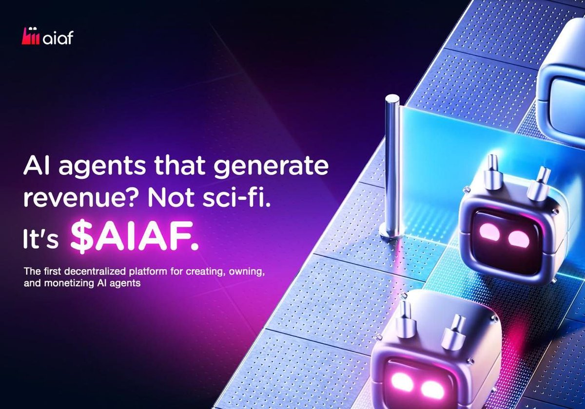 AI Agent Factory ($AIAF) - 3M 

Discover AIAF, the pioneering decentralized platform for building, owning, deploying, and monetizing AI agents.  

CA: 0x92d3447E956613Ee066AD5B4077a8C6E66424D5D 

TG: t.me/ai_agentfactory
<a href="/AIAgentFactoryX/">AI Agent Factory</a>
