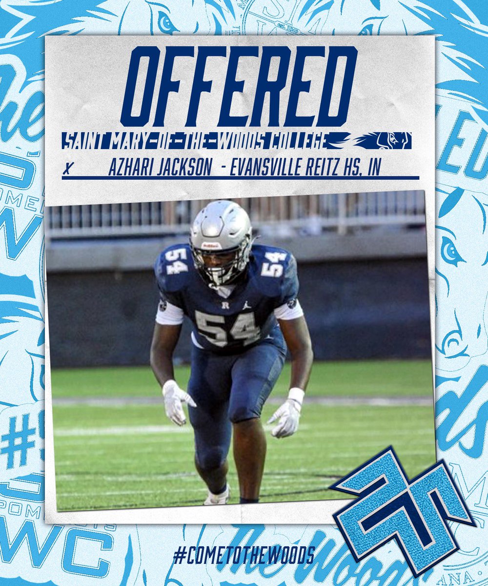 Azhari โAZโ Jackson (@jackson_azhari) on Twitter photo Blessed to receive my first offer from Saint Mary of the Woods. Thanks <a href="/coachpowell91/">๐Blaine Powell๐</a> for the opportunity. <a href="/FJReitzFootball/">Reitz Football</a> <a href="/SWI_Sports/">SW Indiana Sports</a> <a href="/PrepRedzoneIN/">Prep Redzone Indiana</a> <a href="/IndianaPreps/">Indiana Preps</a> Blessed to receive my first offer from Saint Mary of the Woods. Thanks <a href="/coachpowell91/">๐Blaine Powell๐</a> for the opportunity. <a href="/FJReitzFootball/">Reitz Football</a> <a href="/SWI_Sports/">SW Indiana Sports</a> <a href="/PrepRedzoneIN/">Prep Redzone Indiana</a> <a href="/IndianaPreps/">Indiana Preps</a>