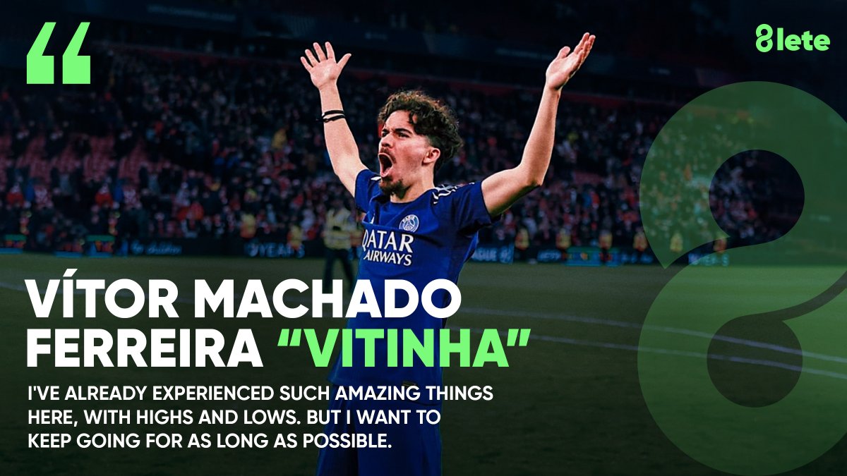 Vítor Machado Ferreira, once a young dreamer from Santa Maria da Feira, turned rejection into fuel. From early doubts to dazzling at PSG, his journey shows that patience, persistence, and passion can rewrite any destiny. #BelieveInTheClimb #8lete