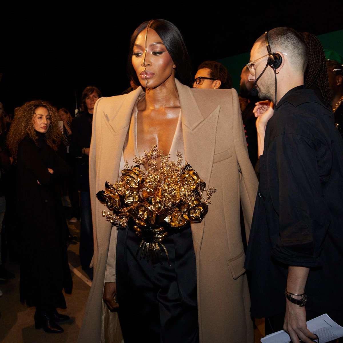 Bouquet Gold Belt 💐  Prince Gyasi X Balmain FW 24/25 Collection is Showing at the <a href="/metmuseum/">The Metropolitan Museum of Art</a> Amen 🙏🏾 🇬🇭