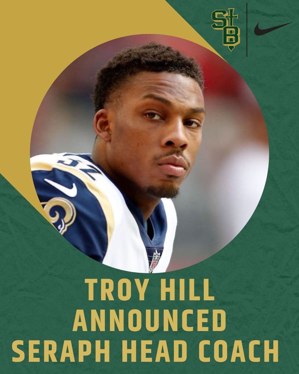 StBonaventureA1's tweet image. We’re proud to welcome home one of our own!👼🏻
St. Bonaventure High School has officially hired Troy Hill, a proud Seraph alumnus and former 10-year NFL veteran, as our new head football coach. The tradition continues—stronger than ever!🏈