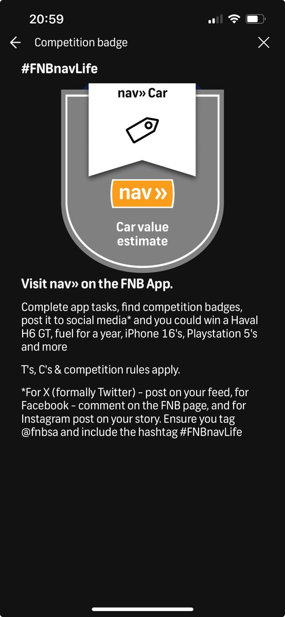 ⁦<a href="/FNBSA/">FNB South Africa</a>⁩  #FNBnavLife