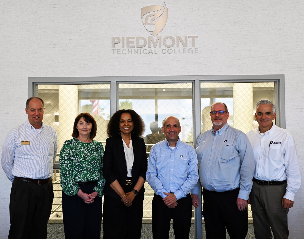 President Dr. Hope E. Rivers and other members of the PTC team were pleased to meet Tuesday with two BMW representatives to discuss strengthening the partnership between the college and the automaker.