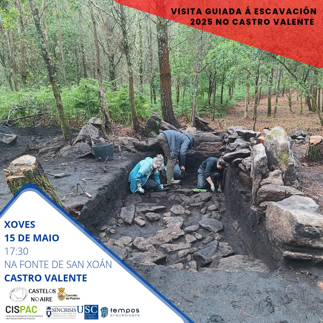 CastelosNoAire's tweet photo. Este xoves organizamos unha visita guiada ao #CastroValente e á área escavada nesta campaña do ano 2025.
Quedamos onde a fonte de San Xoán. Para subir, a pé son uns 30 minutos. Se tés vehículo adecuado para subir por pista, coidado ca lama😉
Vémonos o xoves!
#castelosnoaire https://t.co/NyAA2t7kl0
