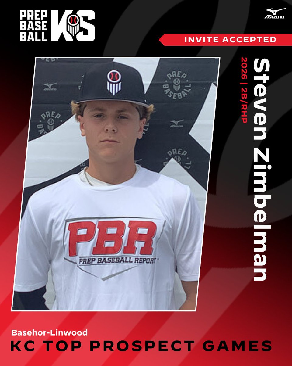 Prep Baseball Kansas (@prepbaseballks) on Twitter photo #πππππππ ππ§π―π’ππ πππππ©πππ β
2B/RHP Steven Zimbelman(Basehor-Linwood, 2026) is headed to the Kansas City Top Prospect Games at Homefield in Kansas City, KS on June 17.
Request an invite to the premier event of the summer ‡οΈ
π: loom.ly/zMUVDFI // #πππππππ ππ§π―π’ππ πππππ©πππ β
2B/RHP Steven Zimbelman(Basehor-Linwood, 2026) is headed to the Kansas City Top Prospect Games at Homefield in Kansas City, KS on June 17.
Request an invite to the premier event of the summer ‡οΈ
π: loom.ly/zMUVDFI //