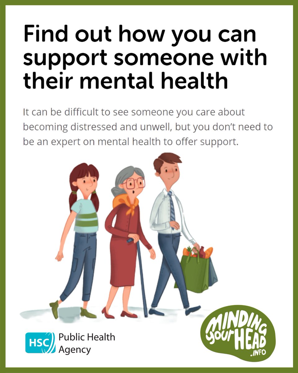 It can be difficult to see someone you care about becoming distressed and unwell, but you don’t need to be an expert on mental health to offer support.

Find out how this #MentalHealthAwarenessWeek at MindingYourHead.info