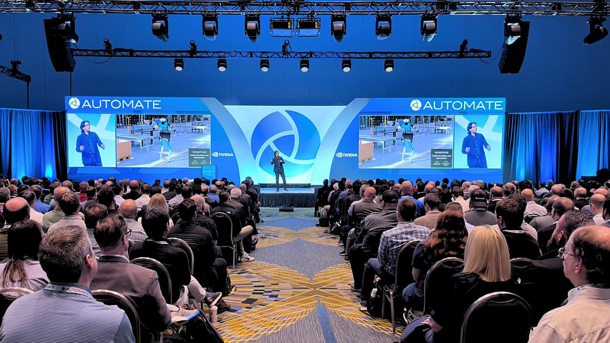 NVIDIARobotics's tweet image. “The big bang of robotics has arrived.” 💥

Deepu Talla’s keynote at #Automate2025 discussed how the #physicalAI ecosystem is transforming the world’s largest industries and driving the next wave of industrial automation.