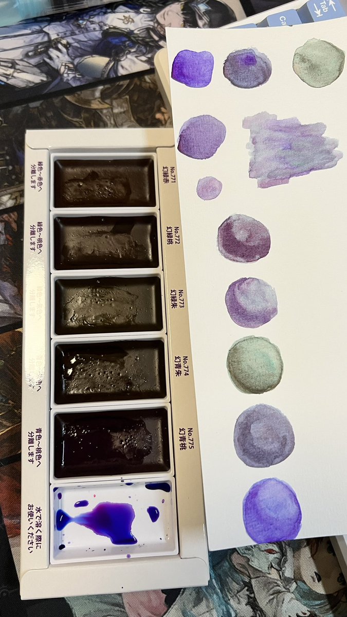 papermoon_xiv's tweet image. How the colors separate look so coooool ✨ 

#kuretake #granulating #watercolor