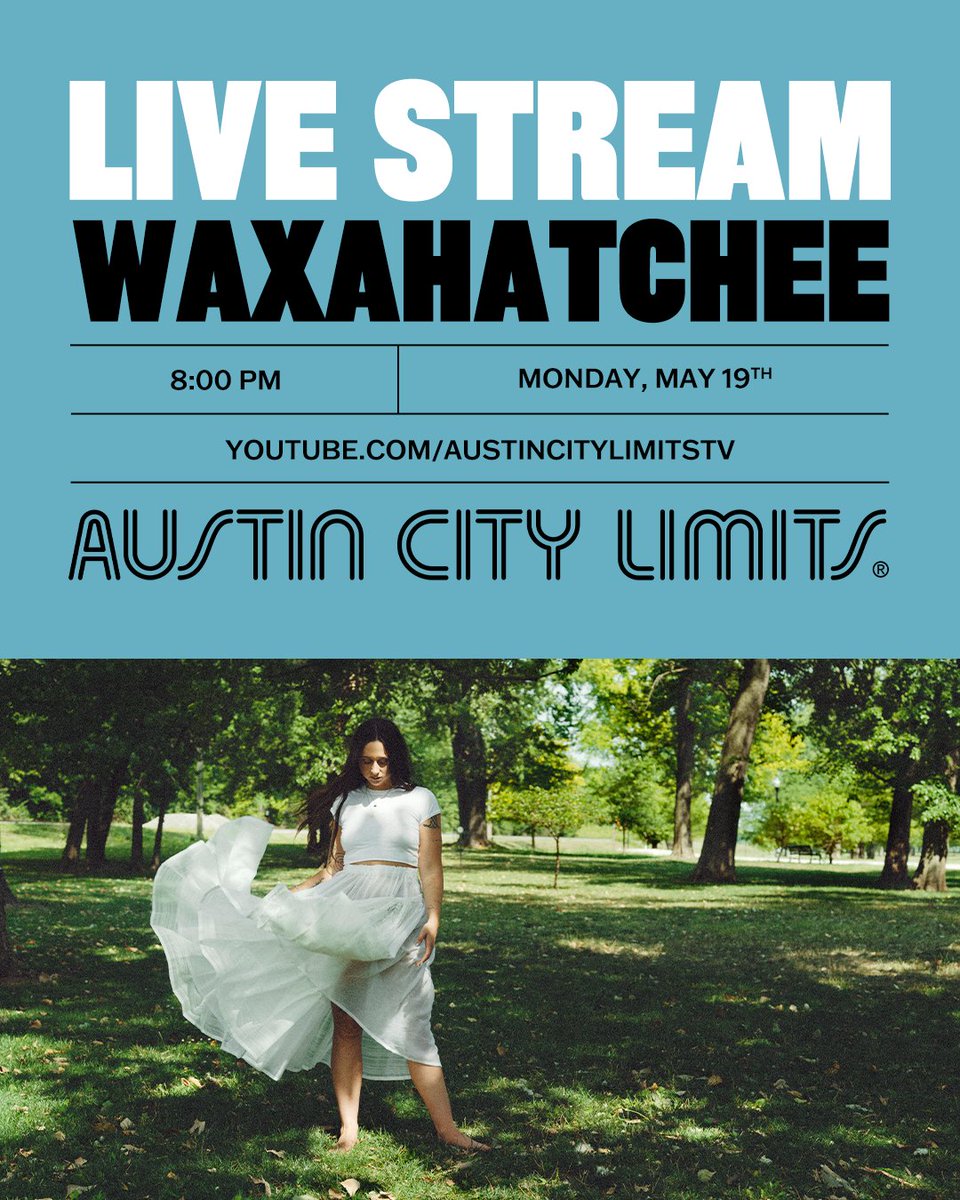 Austin City Limits (@acltv) on Twitter photo Austin City Limits and Austin PBS are excited to announce we will live stream our taping of Waxahatchee <a href="/k_crutchfield/">katie crutchfield</a> on Monday, May 19th at 8pm CT right here youtube.com/live/cKijG0iUQ… on our YouTube channel. Austin City Limits and Austin PBS are excited to announce we will live stream our taping of Waxahatchee <a href="/k_crutchfield/">katie crutchfield</a> on Monday, May 19th at 8pm CT right here youtube.com/live/cKijG0iUQ… on our YouTube channel.