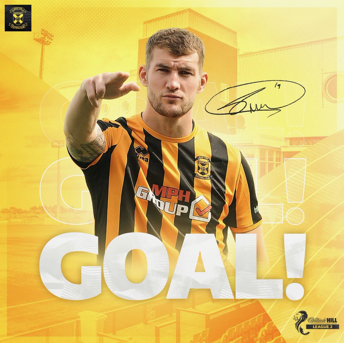 EAST FIFE 2 v 0 Annan Athletic 

34’ BOSH HAVE SOME OF THAT! 💪🏼 

The big man comes up from the back for McKenna’s corner and powers the ball home from 8 yards out!!!!