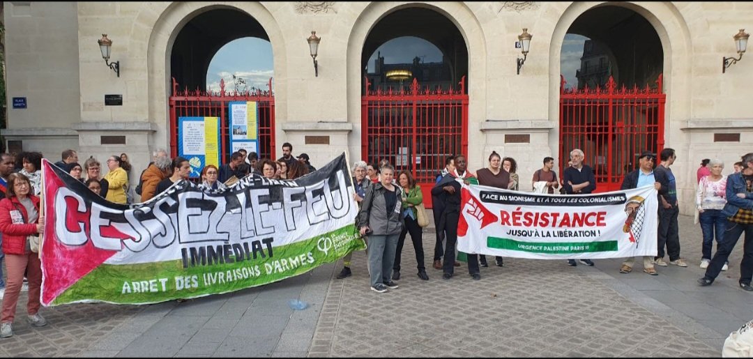 Verzeletti Celine (@verzeletticeli1) on Twitter photo Rassemblement ce soir devant la Mairie du 20 ème arrondissement pour la #Paix à Gaza, l arrêt du génocide perpétré par le gouvernement israélien et contre la dissolution <a href="/urgence_pal/">Urgence Palestine</a> Rassemblement ce soir devant la Mairie du 20 ème arrondissement pour la #Paix à Gaza, l arrêt du génocide perpétré par le gouvernement israélien et contre la dissolution <a href="/urgence_pal/">Urgence Palestine</a>