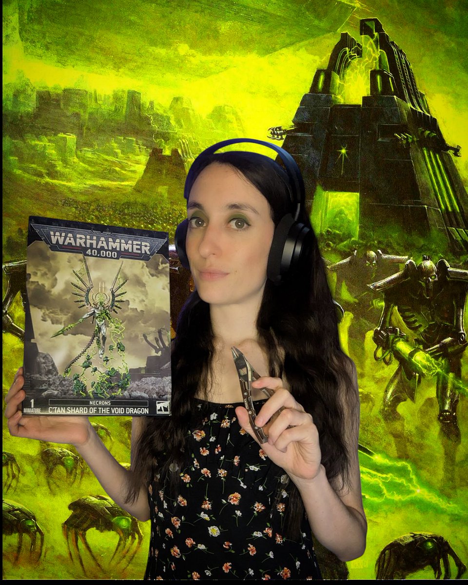 CrazyMCRAngel's tweet photo. 🛠️ Let's build the Void Dragon! 🛠️
Stream starting 8:30pm!
#necrons #voiddragon #ctanshardofthevoiddragon #warhammer40k #warhammer #tabletoptuesday #tabletopminiatures https://t.co/iqbt96zris