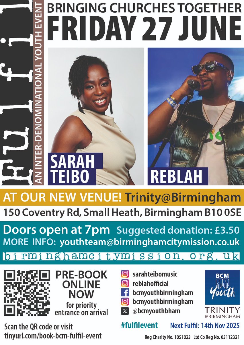 Book in your youth group now! 😍😍