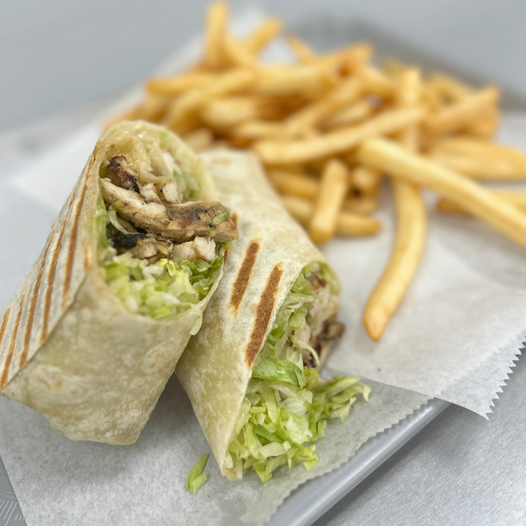 RanchOne's tweet image. Looking for the perfect bite? Look no further and try our Grilled Chicken Caesar wrap! 🥗👏