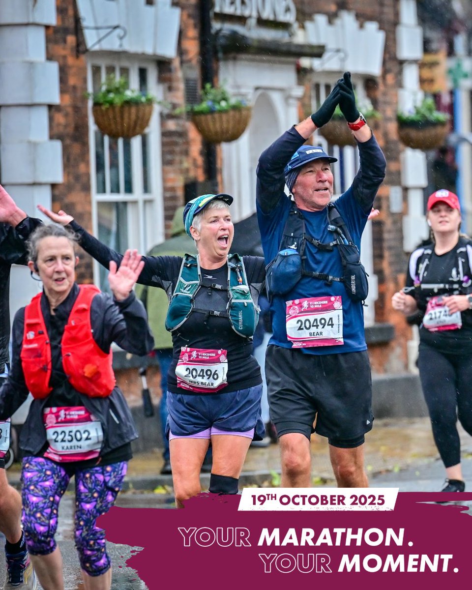 Feeling inspired after the big race weekend?

Whether this is your first or fiftieth let's get those running shoes at the ready👟

Yorkshire Marathon is coming up in October giving you time to get that training plan together and join us for that finish line feeling🏃‍♀️