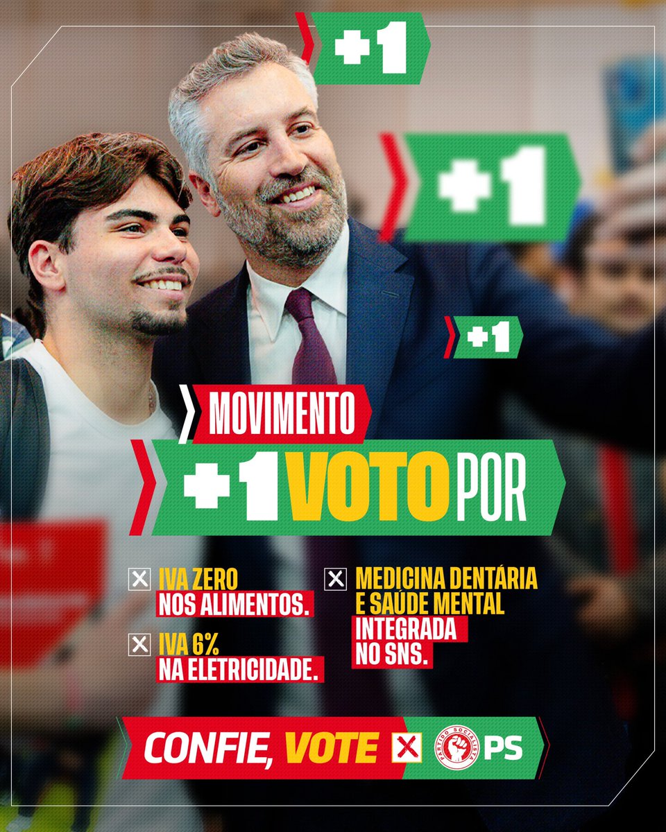 O teu futuro é o nosso futuro! Dia 18 de maio, vota PS ✊🏻