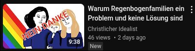 youtube spült mir nur das beste in die empfehlungen