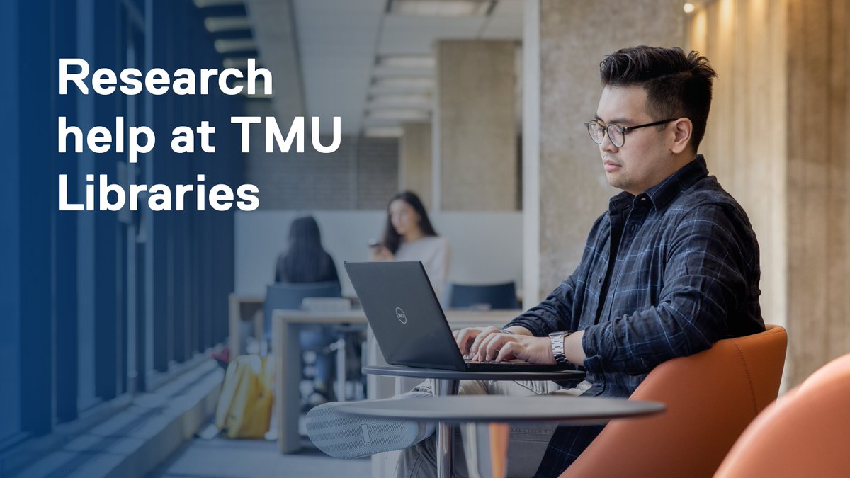 Did you know that TMU Libraries offers a variety of research help services throughout the spring and summer semesters?

Learn about the research support that's available to you:
library.torontomu.ca/services/refse…