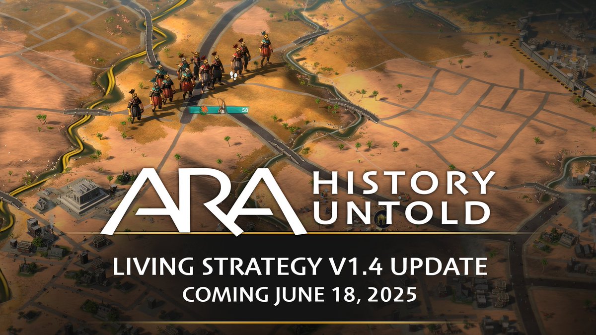 🌍 The major "Living Strategy v1.4 Update" for Ara: History Untold is coming soon!  Want a sneak peek? Check out the first preview available today and read more in our dev journal.

store.steampowered.com/news/app/20218…

#AraHistoryUntold #GamingUpdate