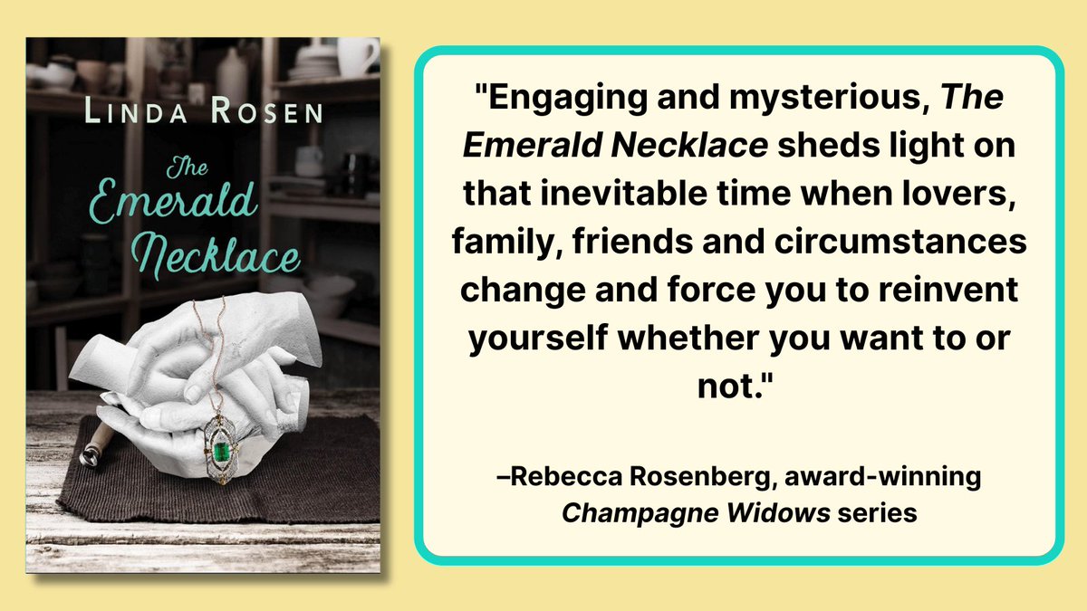 womenwriters (@womenwriters) on Twitter photo "Engaging and mysterious, The Emerald Necklace sheds light on that inevitable time when lovers, family, friends and circumstances change and force you to reinvent yourself whether you want to or not." –Rebecca Rosenberg, award-winning Champagne Widows series <a href="/lrosenauthor/">Linda Rosen</a> "Engaging and mysterious, The Emerald Necklace sheds light on that inevitable time when lovers, family, friends and circumstances change and force you to reinvent yourself whether you want to or not." –Rebecca Rosenberg, award-winning Champagne Widows series <a href="/lrosenauthor/">Linda Rosen</a>