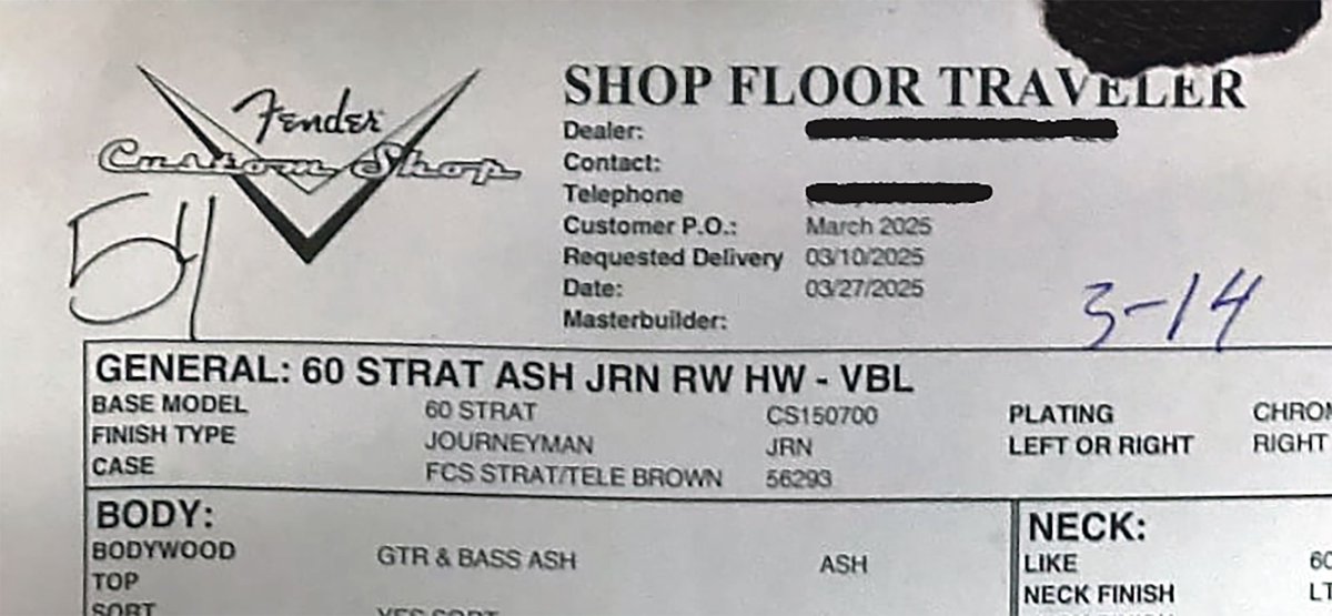 blambot's tweet image. After a mostly lousy start to my week, I just achieved a lifelong goal. Something I've dreamed about since I was seventeen. HOLY. CRAP. @Fender #CustomShop