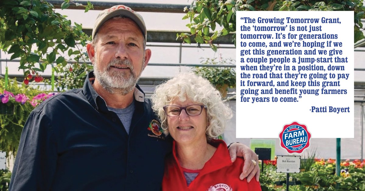 Looking for an opportunity to jump-start your agricultural business? The Growing Tomorrow Grant is intended to help young farmers get started in agriculture. Learn more about the application process at ofb.ag/GrowingTomorro…. The deadline to apply is July 31, 2025.