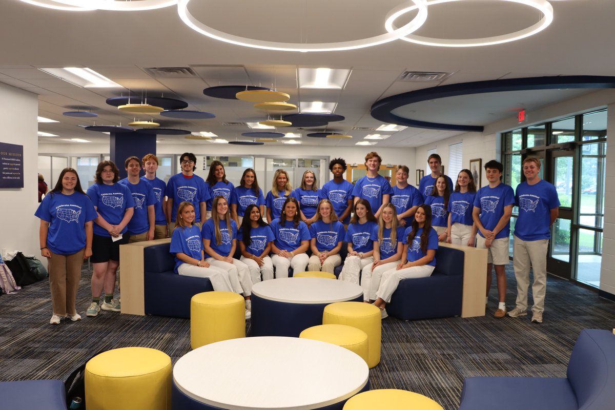 It's tradition for seniors, who were members of the NSA family in the first grade, to join the current first grade class for the final song, ”Fifty Nifty,” in their spring performance, “Celebrate America.” Congratulations to all of the Saints who recently participated! #nsasaints