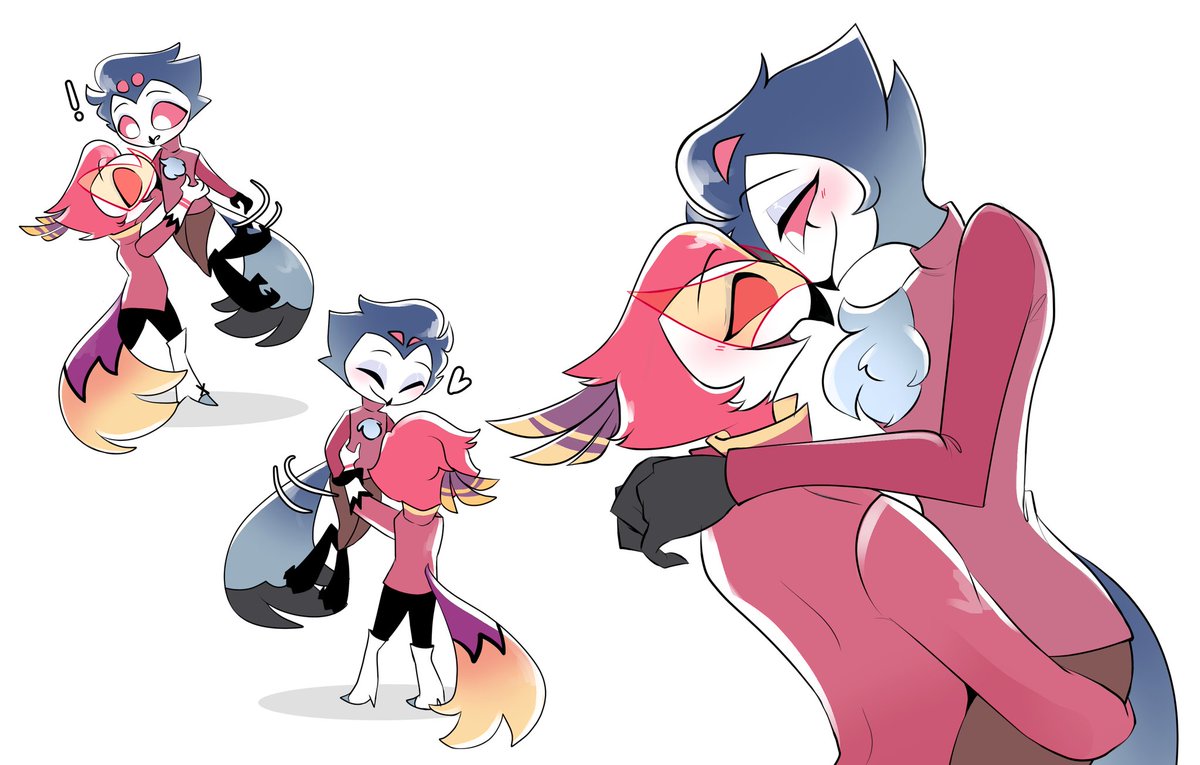Ady_Lipp's tweet photo. Thanks to @/LovingStolitz, who has been sending me images and ideas to draw these two. So here they are. I love these birdies so much! 🦉🦜💖

#HelluvaBoss #stolassago #Stolago https://t.co/AGhJcyZc44