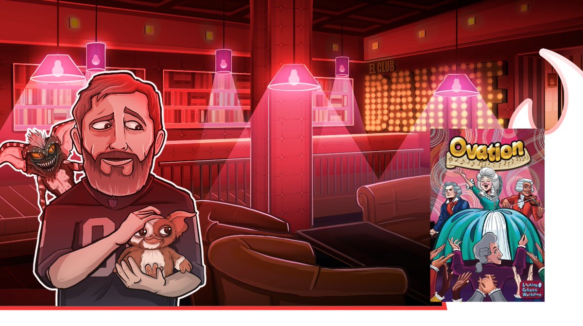 Ovation diseñado por Kirsten Lunde editado por Looking Glass Workshop, reseña by Gixmo. 

Hoy nos vamos a meter con uno de esos juegos que vienen de Kickstarter, pero de los que solo Gixmo y 4 más conocen... ¡a ver que tal!
elclubdante.es/ovation-resena…