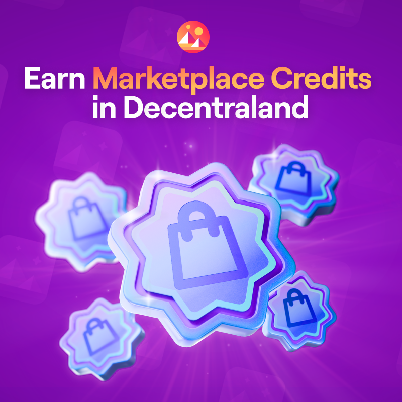decentraland's tweet photo. Starting May 19, earn Marketplace Credits—then use them to personalize your avatar with Wearables and Emotes.

Learn how to earn rewards.