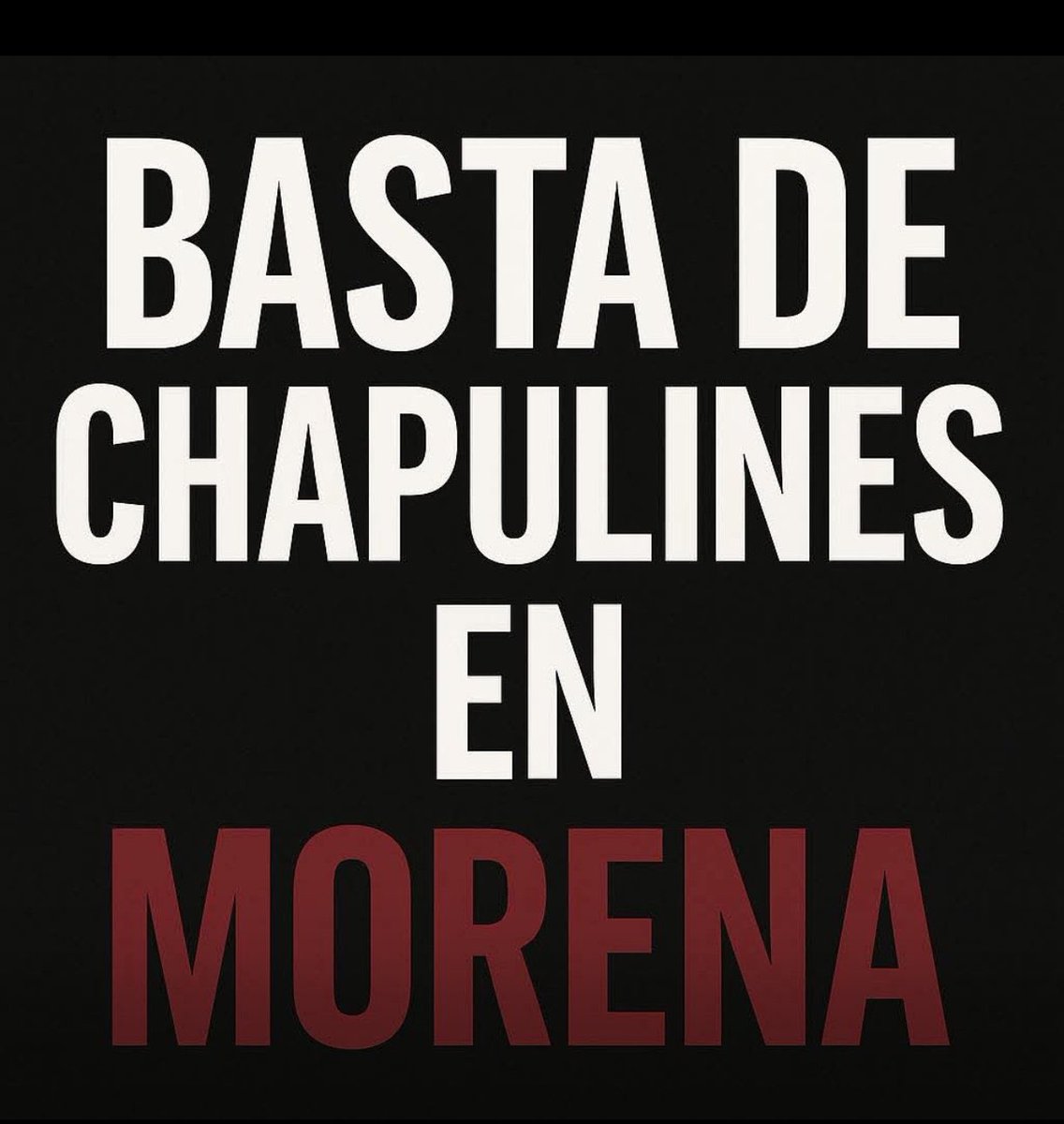 MORENA YA NO ES MORENA!!

FUERA CHAPULINES!!

VIVA ANLO!!!