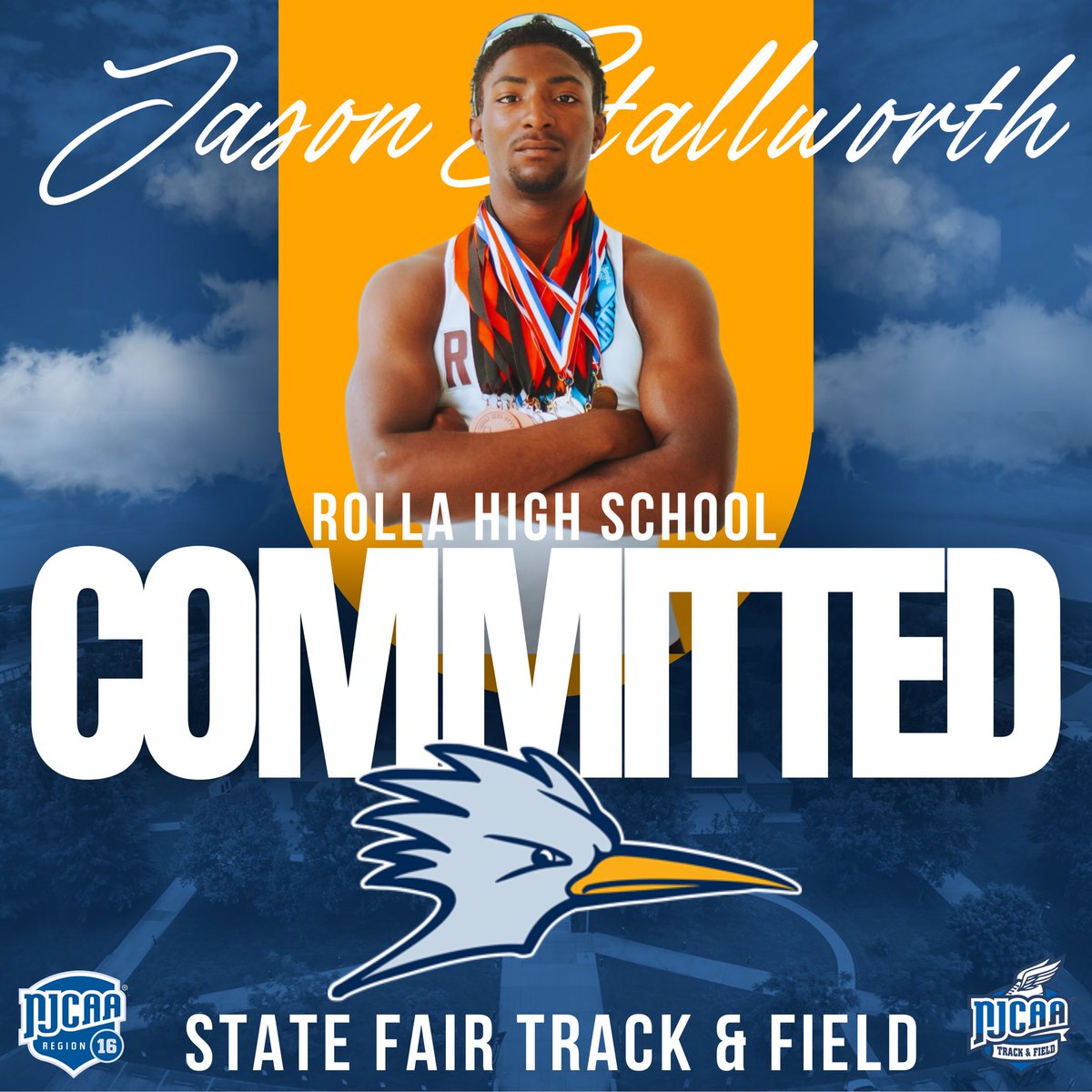 State Fair TFCC (@coach_hagedorn) on Twitter photo Excited to announce Jason as our newest Roadrunner!
<a href="/RoadrunnerLife/">Liza</a>
<a href="/sfccmo/">State Fair Community College</a>
<a href="/sfccmoAthletics/">SFCC Athletics</a>
<a href="/MileSplitSW/">MileSplit Southwest</a>
<a href="/Missouri_Sports/">Missouri Sports Network</a>
<a href="/SedaliaSports/">Democrat Sports</a>
#OneMarathon
#statefaircc
#WeAreStateFair
#PTSnPRS Excited to announce Jason as our newest Roadrunner!
<a href="/RoadrunnerLife/">Liza</a>
<a href="/sfccmo/">State Fair Community College</a>
<a href="/sfccmoAthletics/">SFCC Athletics</a>
<a href="/MileSplitSW/">MileSplit Southwest</a>
<a href="/Missouri_Sports/">Missouri Sports Network</a>
<a href="/SedaliaSports/">Democrat Sports</a>
#OneMarathon
#statefaircc
#WeAreStateFair
#PTSnPRS