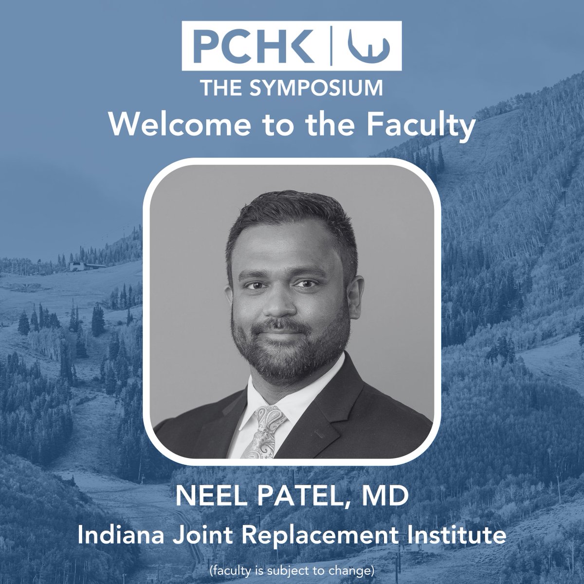 We'd like to welcome Neel Patel, MD of Indiana Joint Replacement Institute to the PCHK Faculty! Dr. Patel prioritizes a collaborative, compassionate, and comprehensive approach to his practice. He is dedicated to helping patients regain mobility and enhance their quality of life.