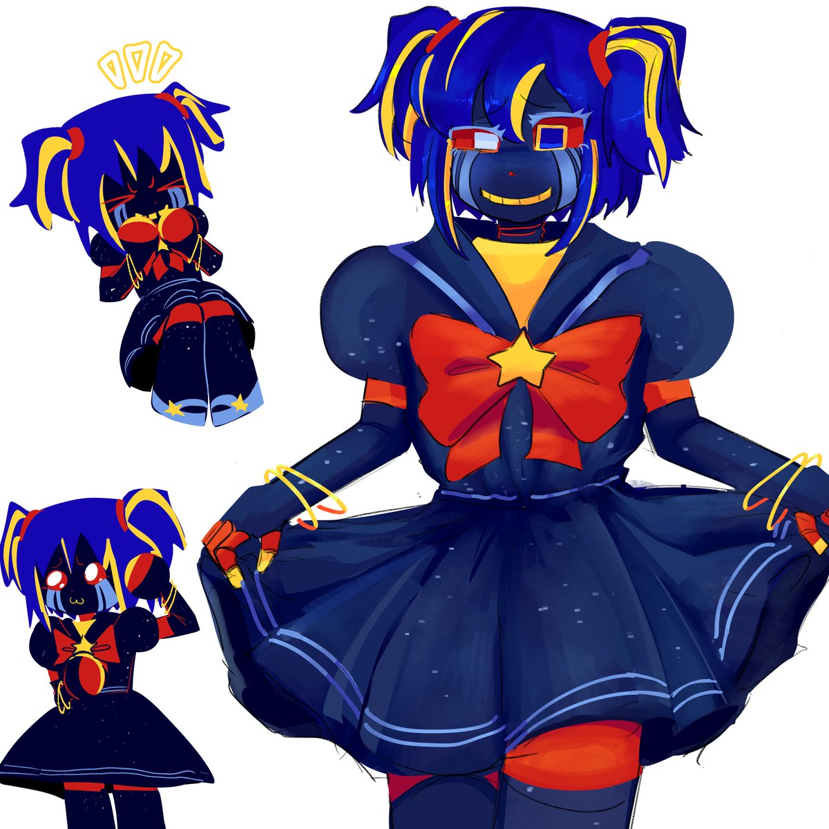 I think everyone should draw magical girl error sans at least once PLEASE PLEASE PLEASE PLEASE PLEASE