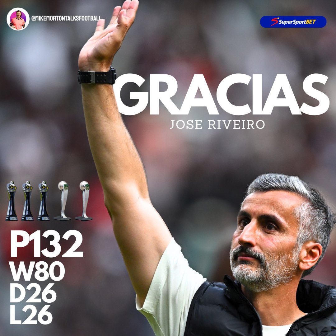 MMORTON6's tweet image. 132 games. 80 wins. 5 trophies.
He came quietly.
He left a legend.

Gracias Josè Riveiro 🏴‍☠️☠️
