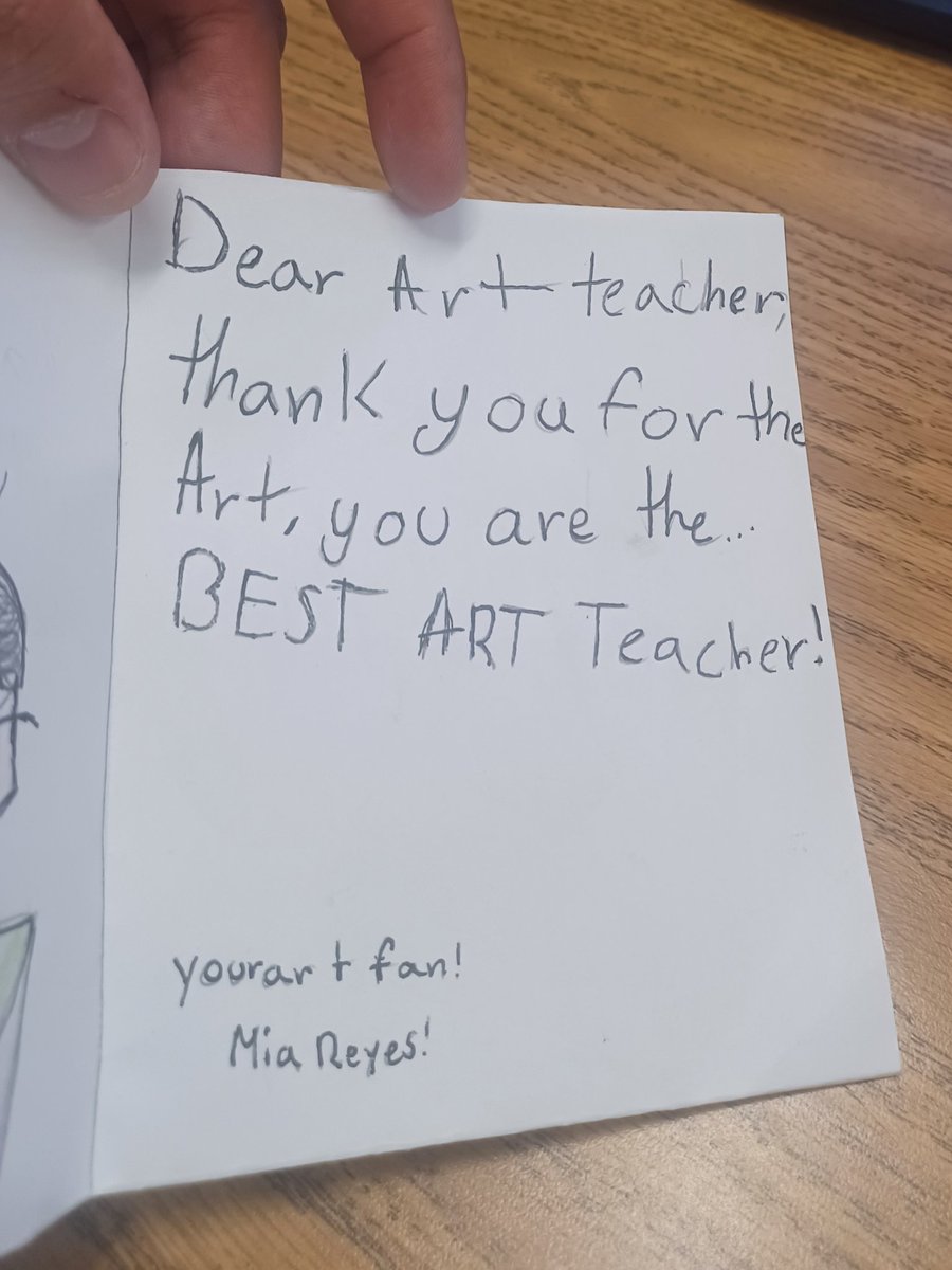 Joe Montoya (@maestrodearte) on Twitter photo Another awesome note waiting for me from a student at <a href="/LVerde_ES/">Loma Verde Elem</a> <a href="/SocorroISD/">Socorro ISD</a> <a href="/SISD_FineArts/">SISD Fine Arts</a> Another awesome note waiting for me from a student at <a href="/LVerde_ES/">Loma Verde Elem</a> <a href="/SocorroISD/">Socorro ISD</a> <a href="/SISD_FineArts/">SISD Fine Arts</a>