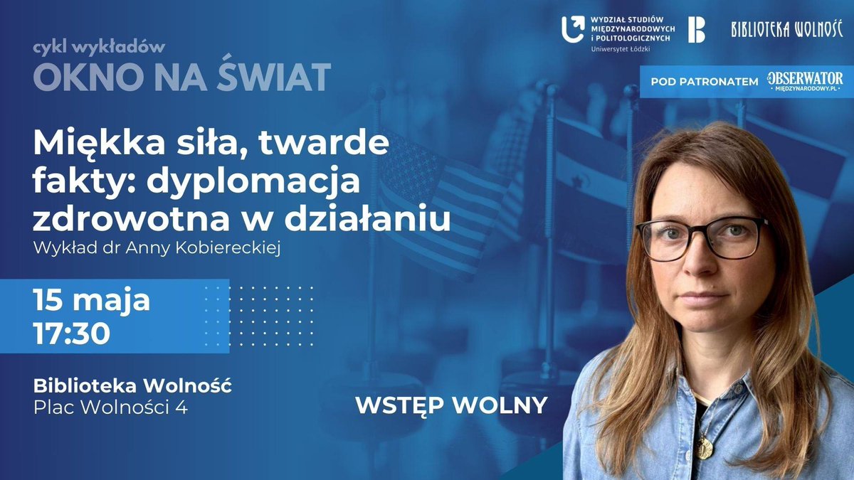 ObserwatorMiedzynar. (@obserwatormiedz) on Twitter photo Zapraszamy na spotkanie z dr Anną Kobierecką z <a href="/wsmip/">WSMiP_UniLodz</a> #UniLodz w ramach cyklu "Okno na świat".
Rozmowę poprowadzi dr <a href="/Barbara_JK_/">Barbara Jundo-Kaliszewska</a> z redakcji OM.
facebook.com/events/7042536… Zapraszamy na spotkanie z dr Anną Kobierecką z <a href="/wsmip/">WSMiP_UniLodz</a> #UniLodz w ramach cyklu "Okno na świat".
Rozmowę poprowadzi dr <a href="/Barbara_JK_/">Barbara Jundo-Kaliszewska</a> z redakcji OM.
facebook.com/events/7042536…