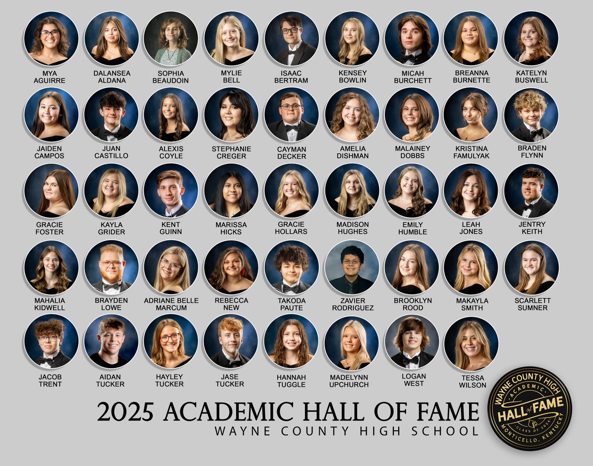 The 84th Wayne County Hall of Fame was held on Monday, May 12th, 2025. Seniors were recognized for their outstanding achievements throughout their high school careers. 

www3.wayne.kyschools.us/view-all-news/…