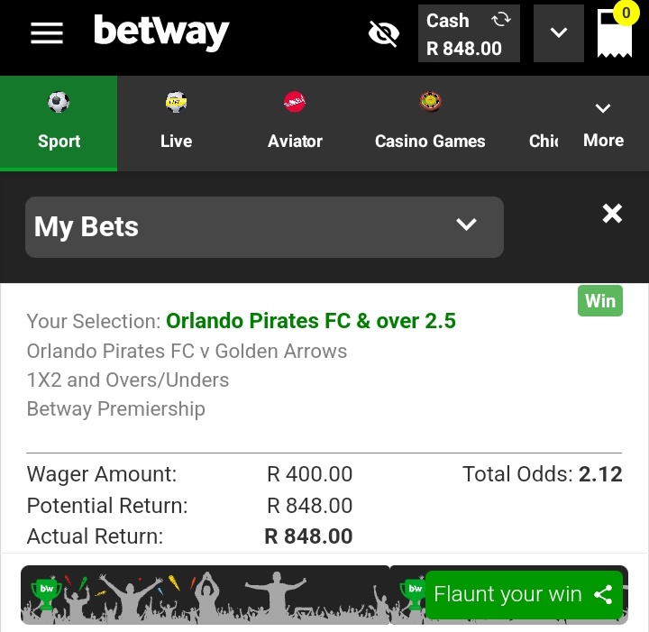 Check out my bet on betway betway.co.za/?share-bet=gvs…
#BetwayPrem 
#betwayslip 
#BETWAY 
<a href="/Betway_za/">Betway ZA</a>