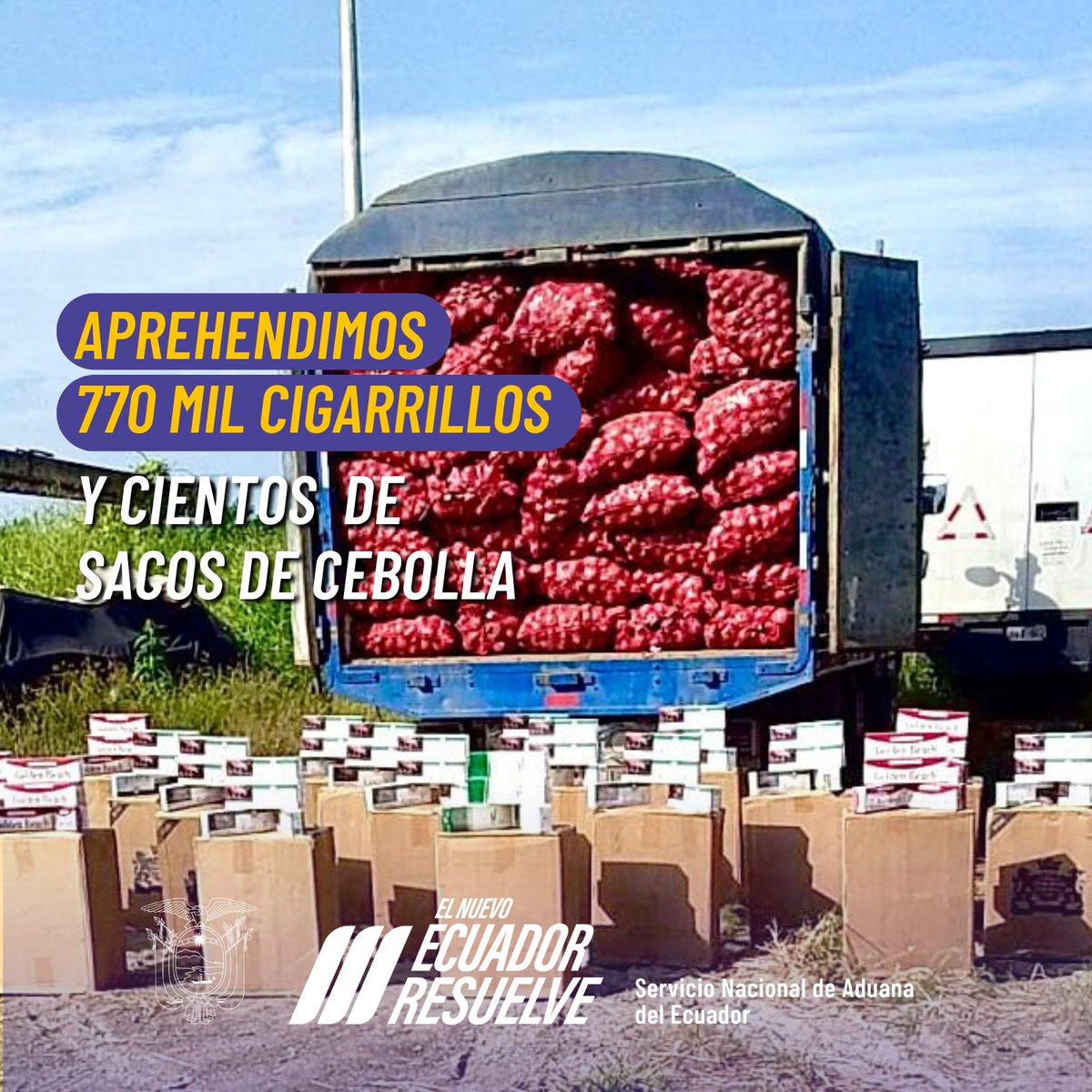 Servicio Nacional de Aduana del Ecuador tweet media