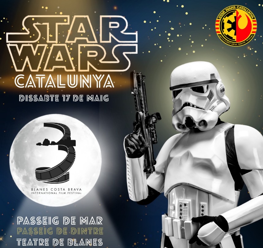 Star Wars Catalunya arriba a Blanes! Aquest dissabte 17 de maig, forces imperials, rebels i jedis estaran ambientant el "3r Blanes Costa Brava International Film Festival".

⌚ Matí: d'11:30 a 13:00
⌚ Tarda: de 17:00 a 19:30

#StarWarsCatalunya #BlanesFilmFestival #BCBFilmFest
