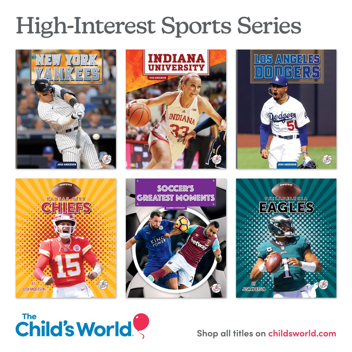 Score Big with High-Interest #Sports Series!

Discover an exciting lineup of high-interest sports series for young readers. These engaging books introduce readers to their favorite teams, star players, and the thrill of the game.

Learn More: childsworld.com/sports-series

#nonfiction