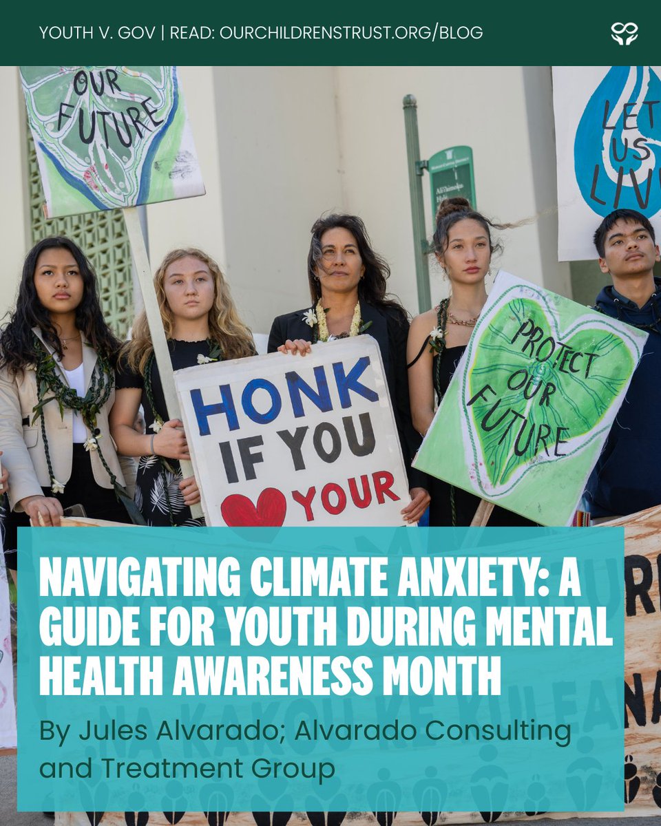 As a trauma-informed care nonprofit, we’re proud to work with clinical expert Jules Alvardo, who supports the youth we represent. In our latest blog post, she unpacks climate anxiety and how youth can cope. Read: bit.ly/4j561Hf  #YouthvGov