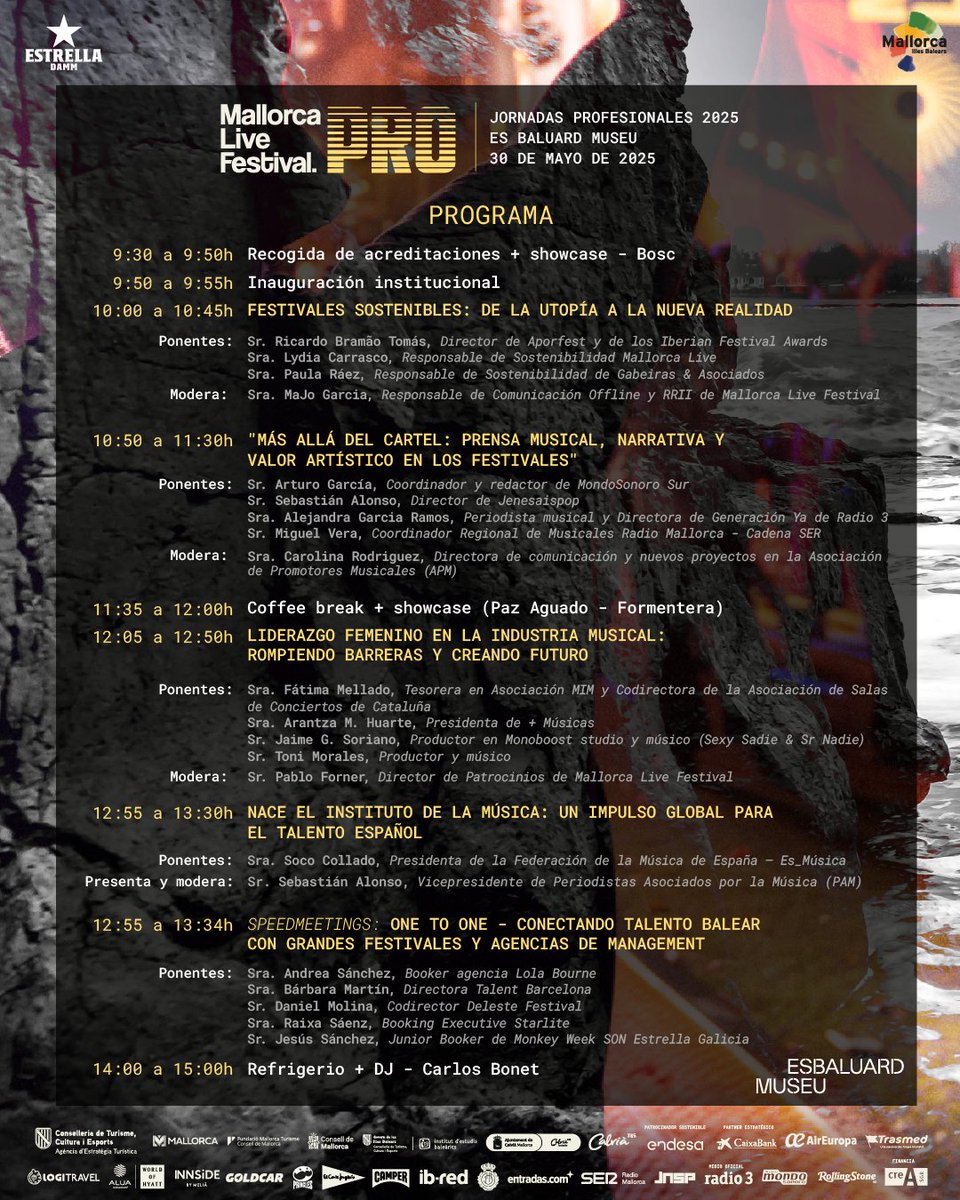 +Músicas (@mas_musicas) on Twitter photo Nuestra Presidenta <a href="/arantzamh/">Arantza M Huarte</a> participará en las Jornadas Profesionales de <a href="/MallorcaLiveFes/">Mallorca Live Festival</a> el próximo 30/05 en <a href="/esbaluardmuseu/">Es Baluard Museu</a> de Palma
🎟️ 𝗜𝗻𝘀𝗰𝗿𝗶𝗽𝗰𝗶𝗼́𝗻 → goo.su/ExS80bN
#MLFPRO Nuestra Presidenta <a href="/arantzamh/">Arantza M Huarte</a> participará en las Jornadas Profesionales de <a href="/MallorcaLiveFes/">Mallorca Live Festival</a> el próximo 30/05 en <a href="/esbaluardmuseu/">Es Baluard Museu</a> de Palma
🎟️ 𝗜𝗻𝘀𝗰𝗿𝗶𝗽𝗰𝗶𝗼́𝗻 → goo.su/ExS80bN
#MLFPRO