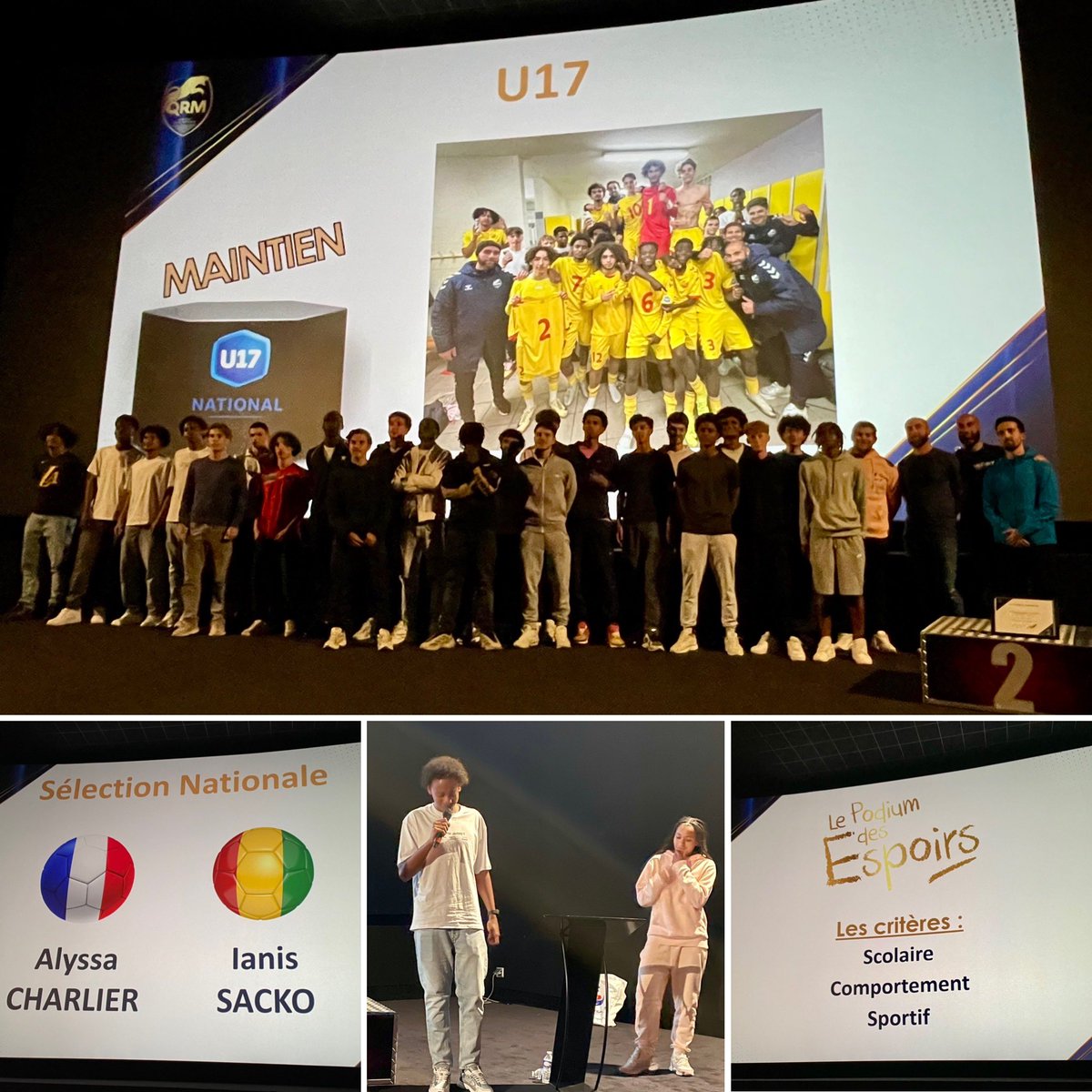 Notre lycée est fier d’avoir participé à la cérémonie « Le Podium des Espoirs » de <a href="/QRM/">QRM 🐆</a> . Nos élèves de la section sportive récompensés pour leurs résultats scolaires, leur comportement exemplaire et leurs performances sportives. <a href="/dsden76/">DSDEN76</a> <a href="/ac_normandie/">Académie de Normandie</a>